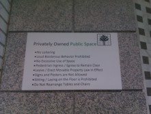Privately owned public space